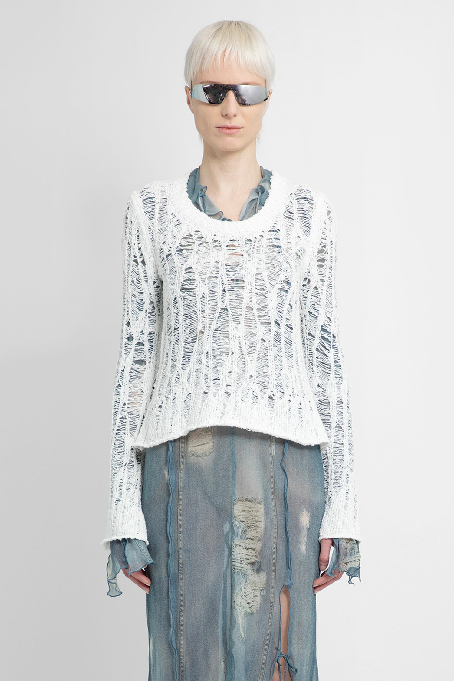 ACNE STUDIOS WOMAN WHITE KNITWEAR