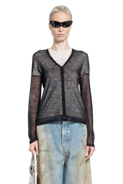 ACNE STUDIOS WOMAN BLACK KNITWEAR