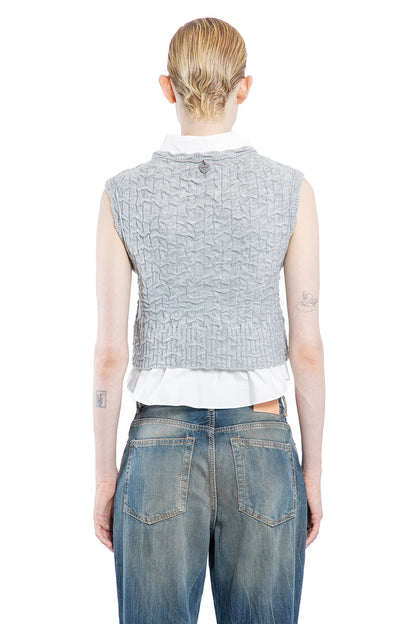 ACNE STUDIOS WOMAN GREY VESTS