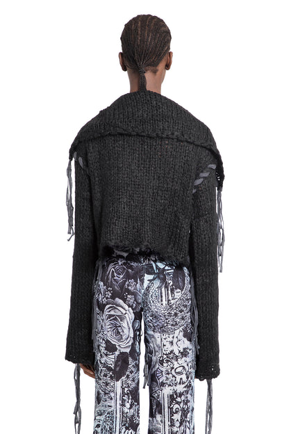 ACNE STUDIOS WOMAN BLACK KNITWEAR