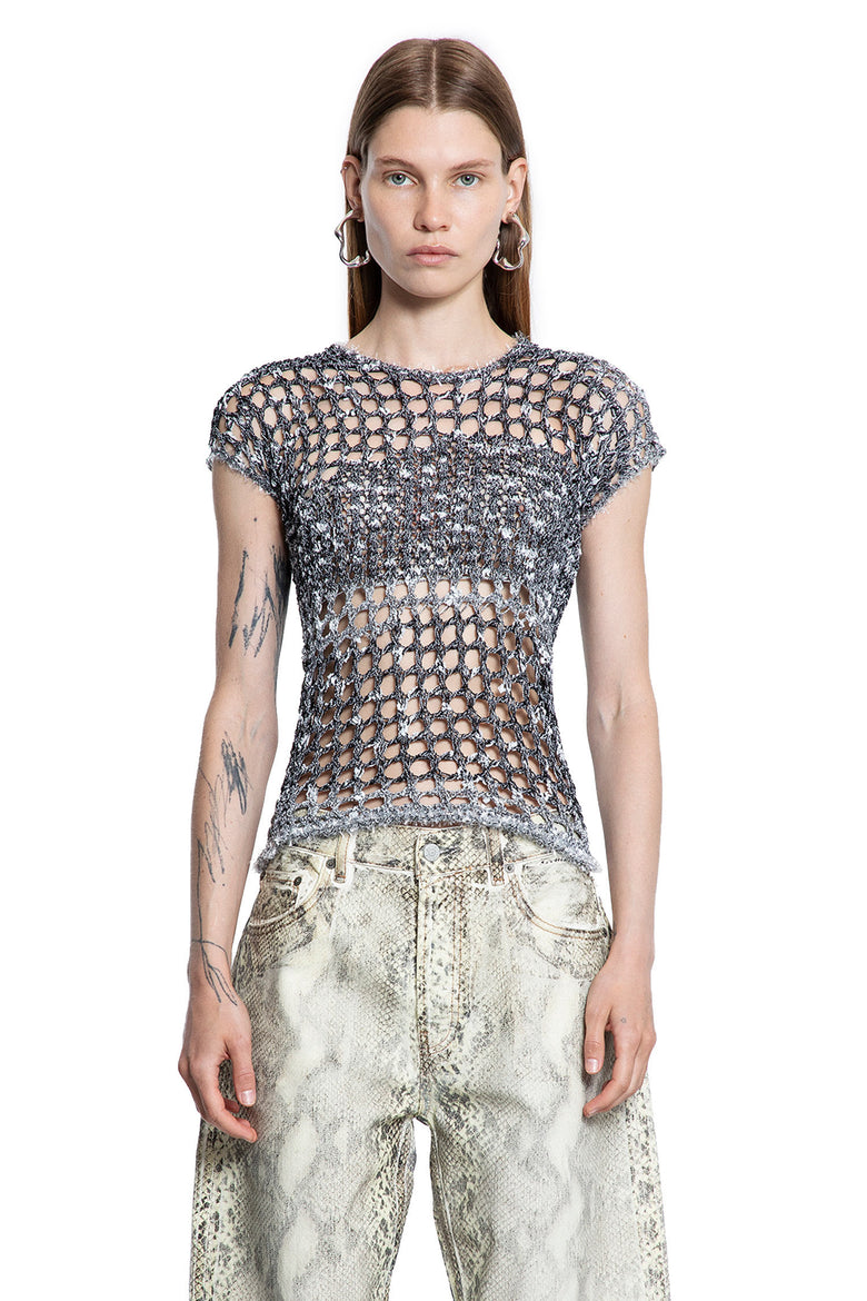 ACNE STUDIOS WOMAN BLACK TOPS