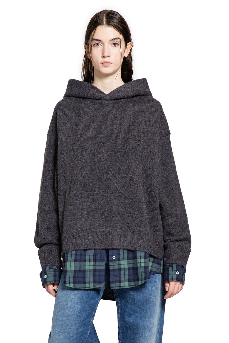 Layered Wool Hoodie