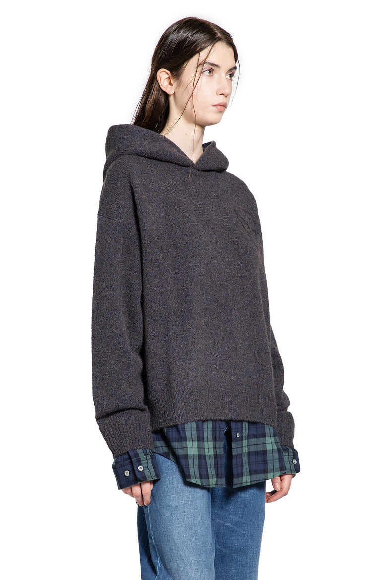 Layered Wool Hoodie