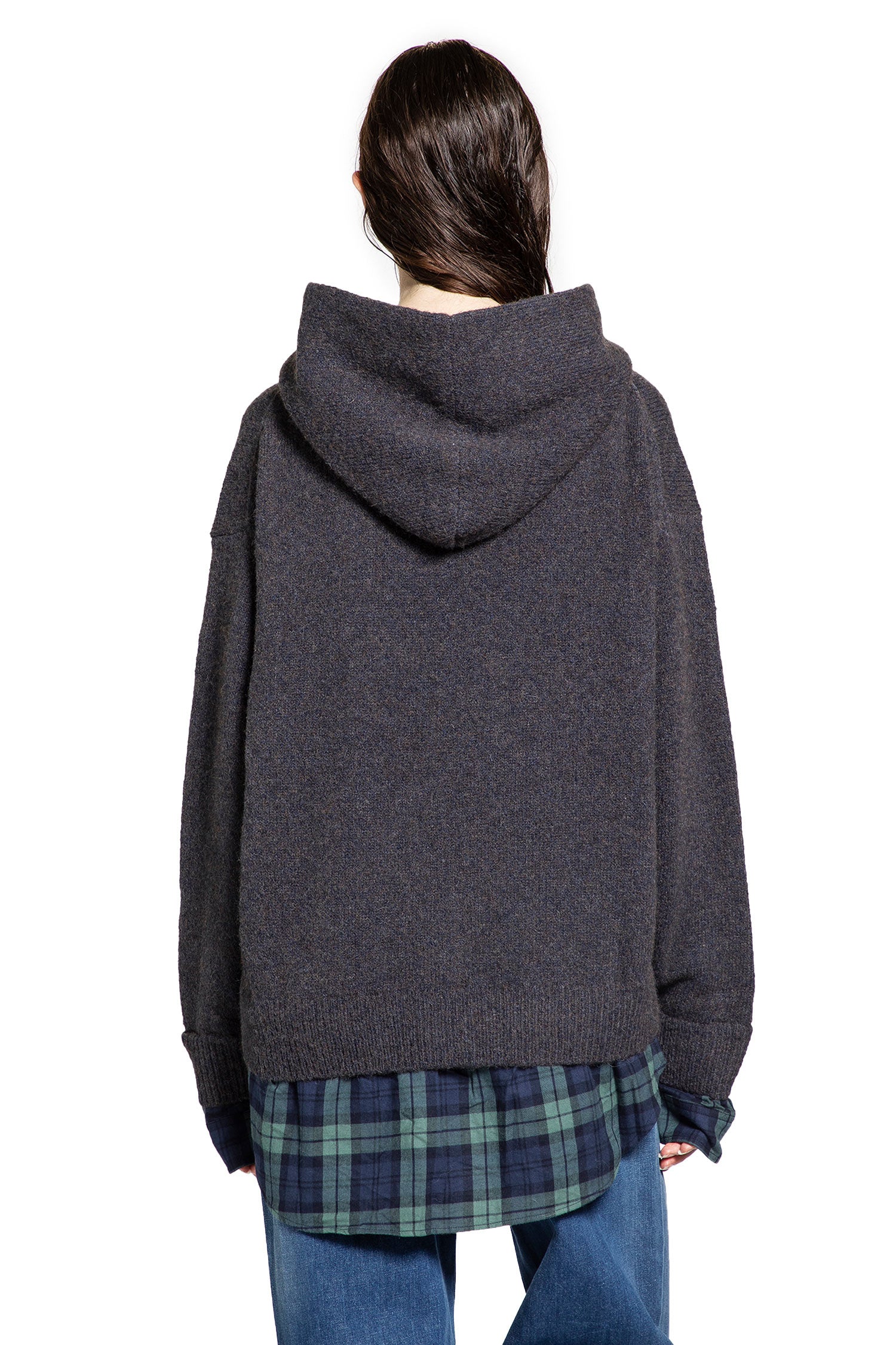 Layered Wool Hoodie