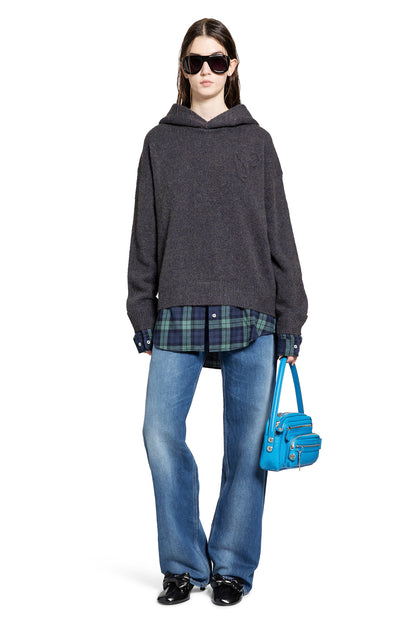 Layered Wool Hoodie