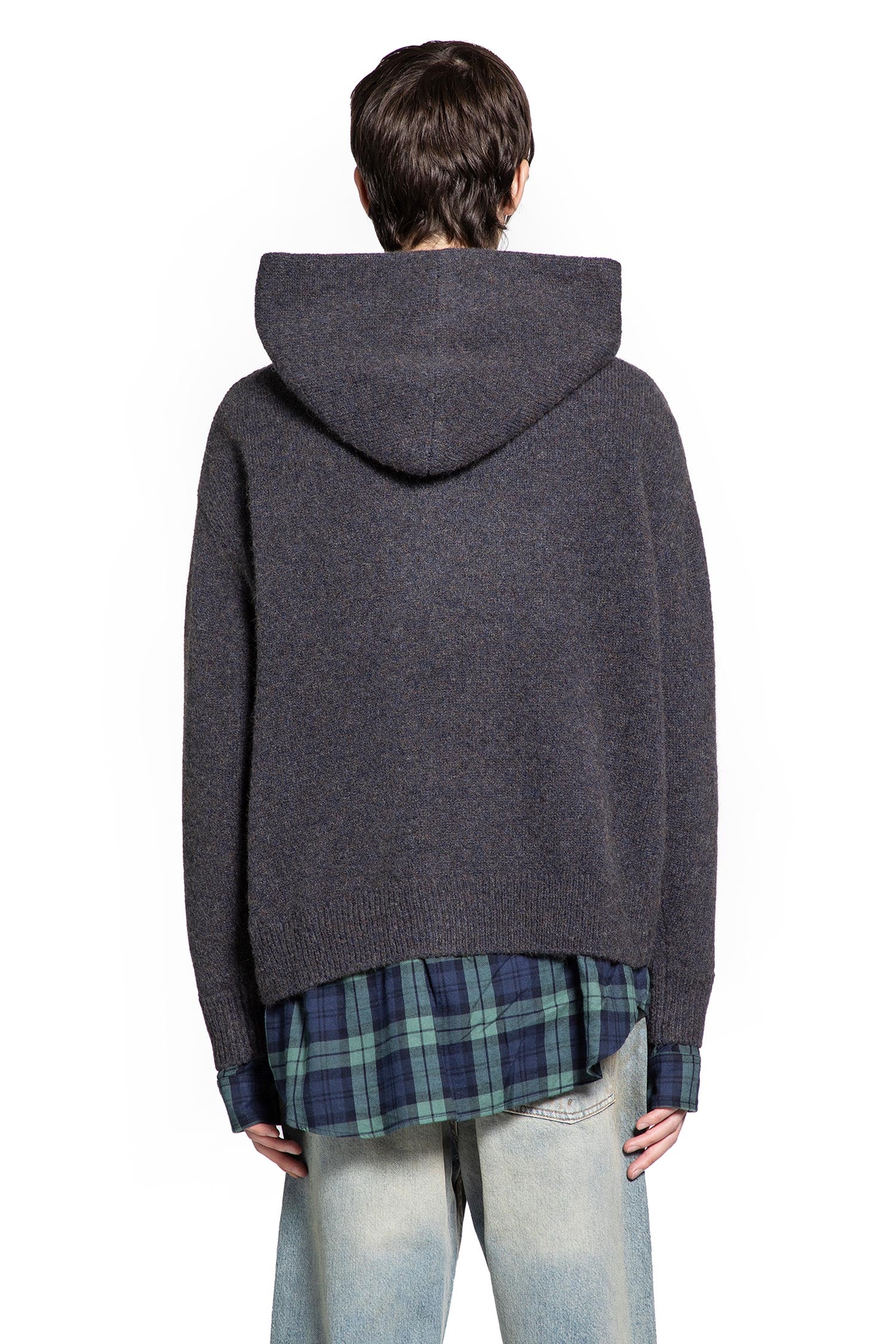 Layered Wool Hoodie