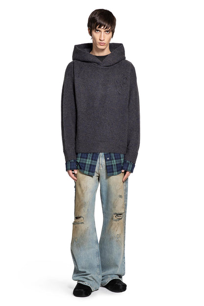 Layered Wool Hoodie
