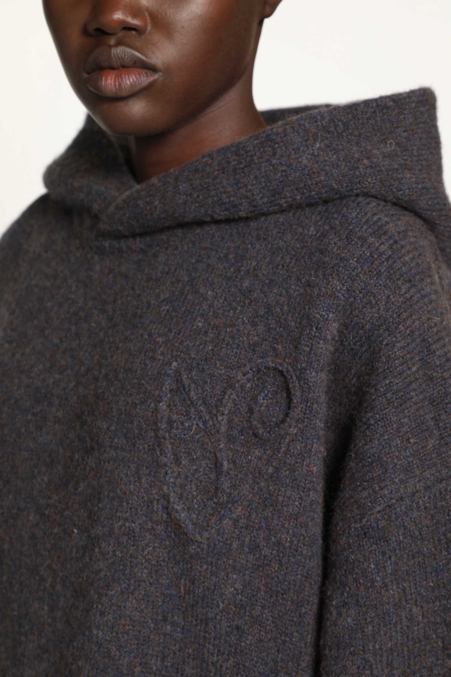 Layered Wool Hoodie