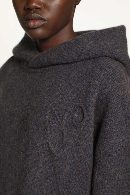 Layered Wool Hoodie