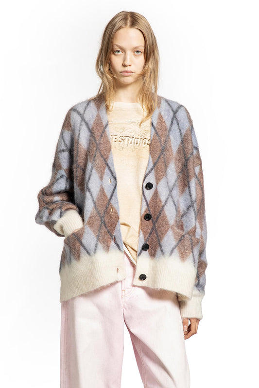 Mohair Wool Knit Cardigan
