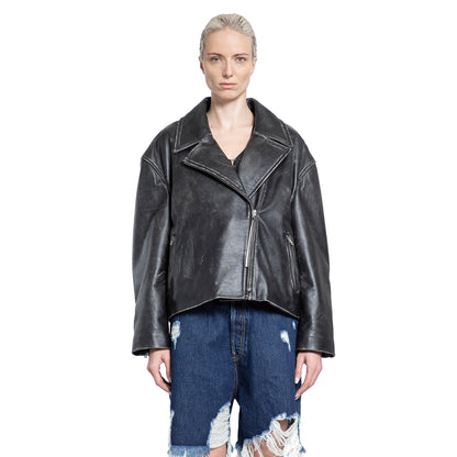 ACNE STUDIOS WOMAN BLACK JACKETS