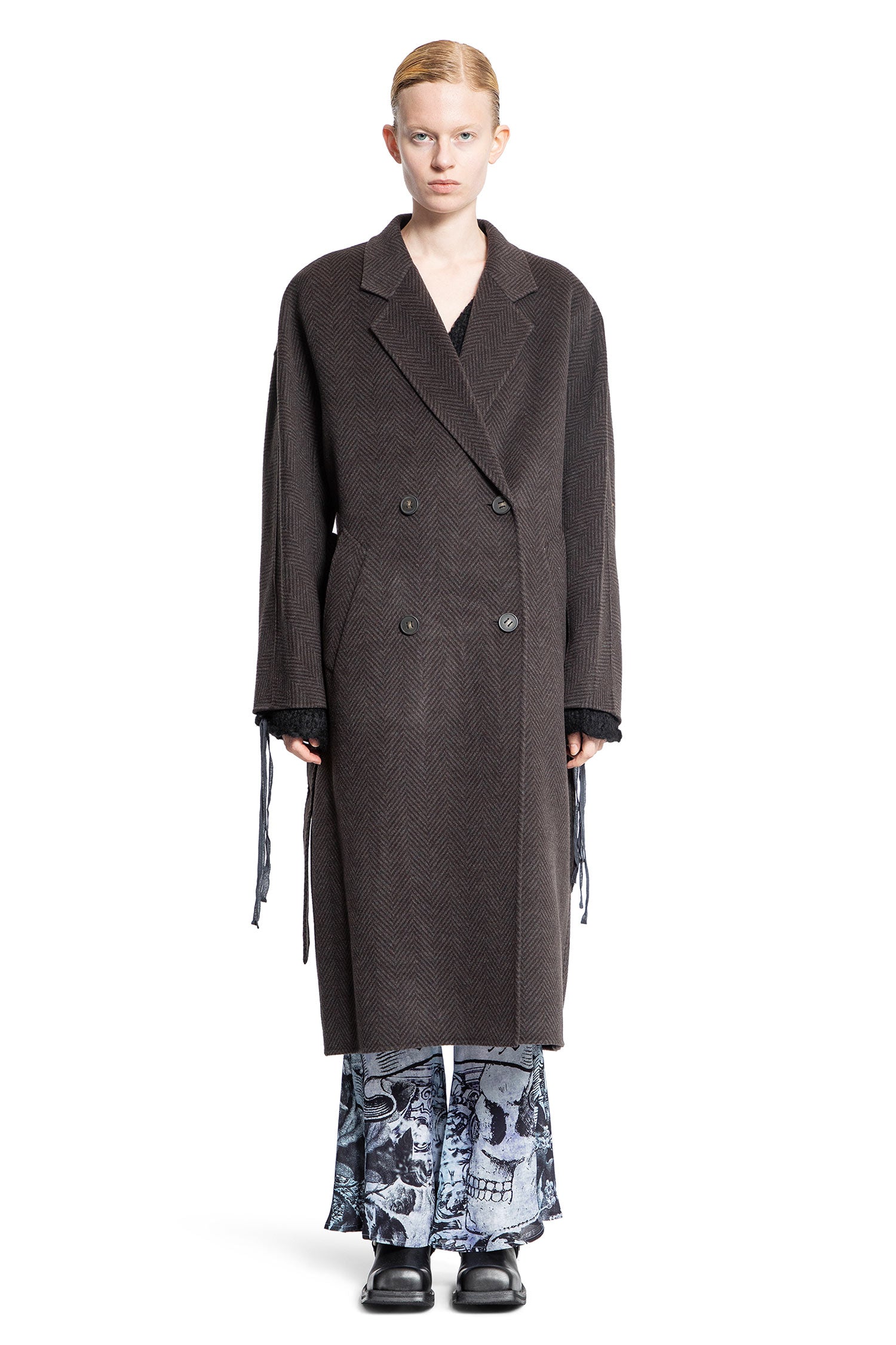 ACNE STUDIOS WOMAN BROWN COATS