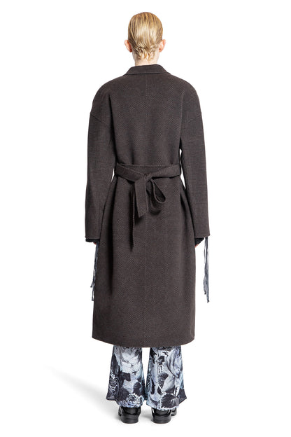 ACNE STUDIOS WOMAN BROWN COATS