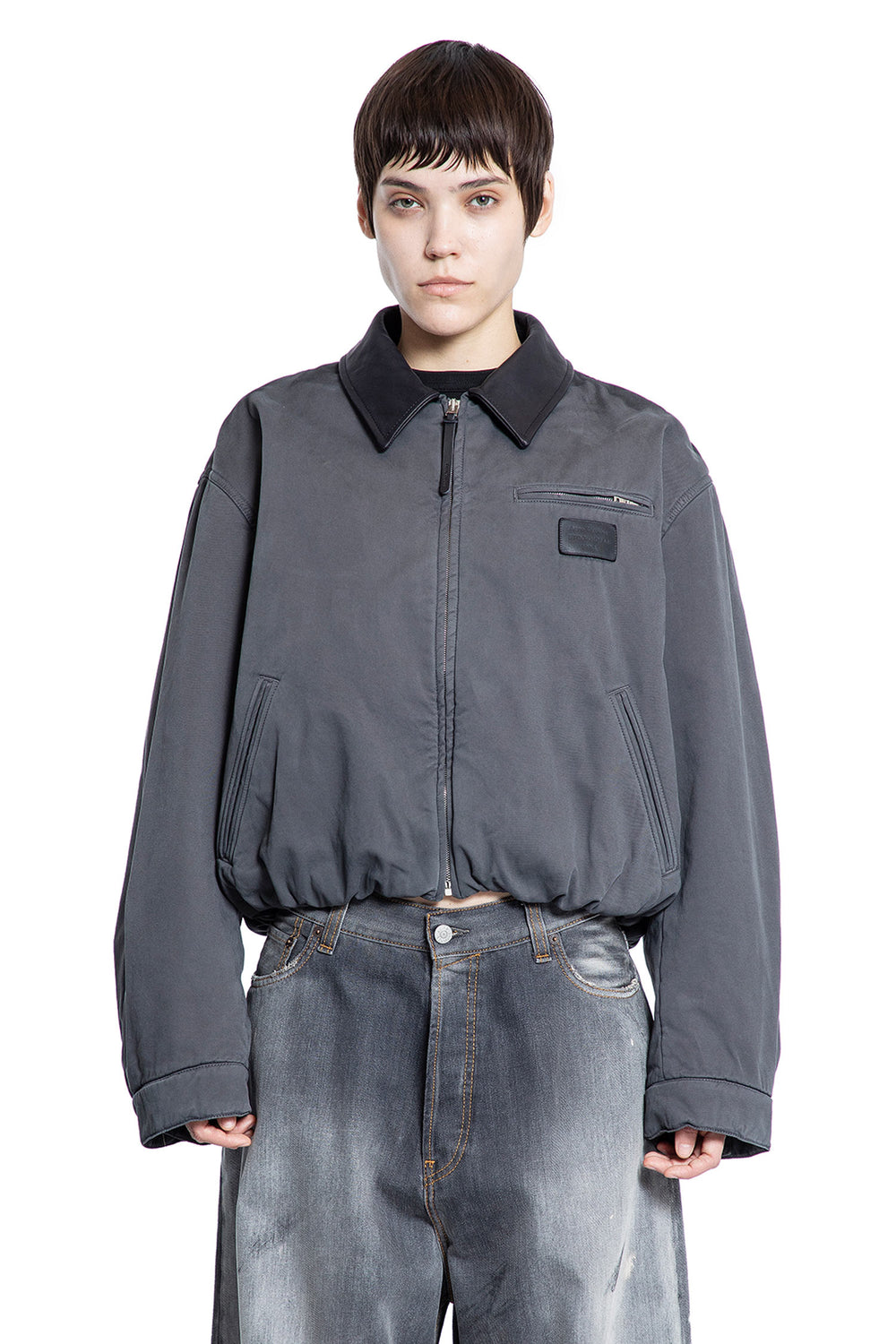 ACNE STUDIOS WOMAN GREY JACKETS