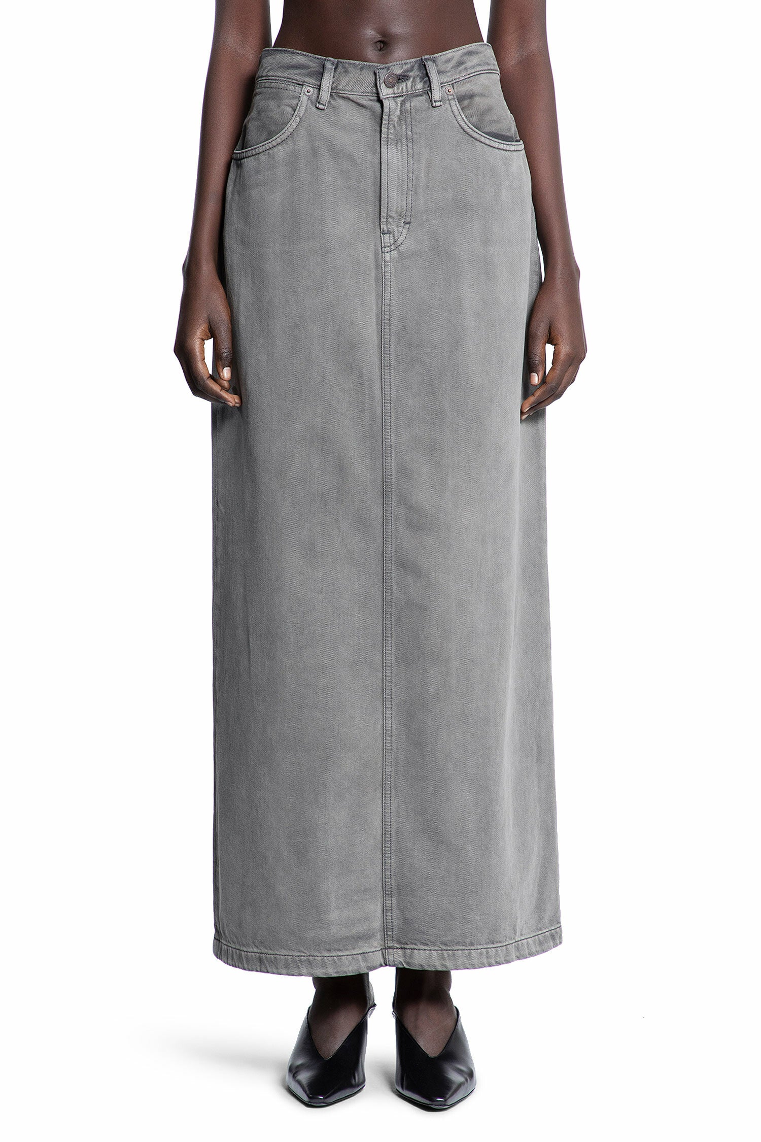 ACNE STUDIOS WOMAN GREY SKIRTS