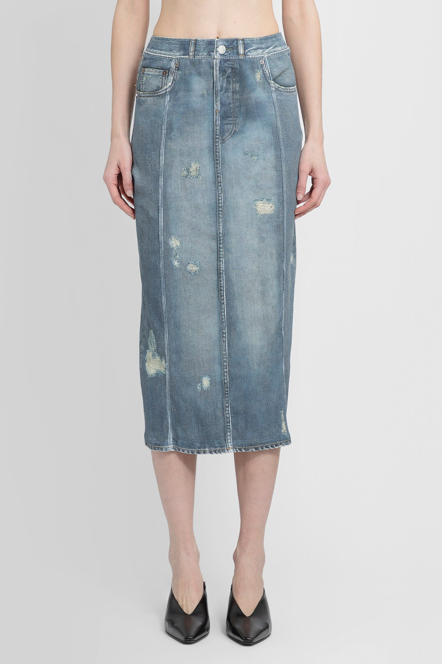 ACNE STUDIOS WOMAN BLUE SKIRTS