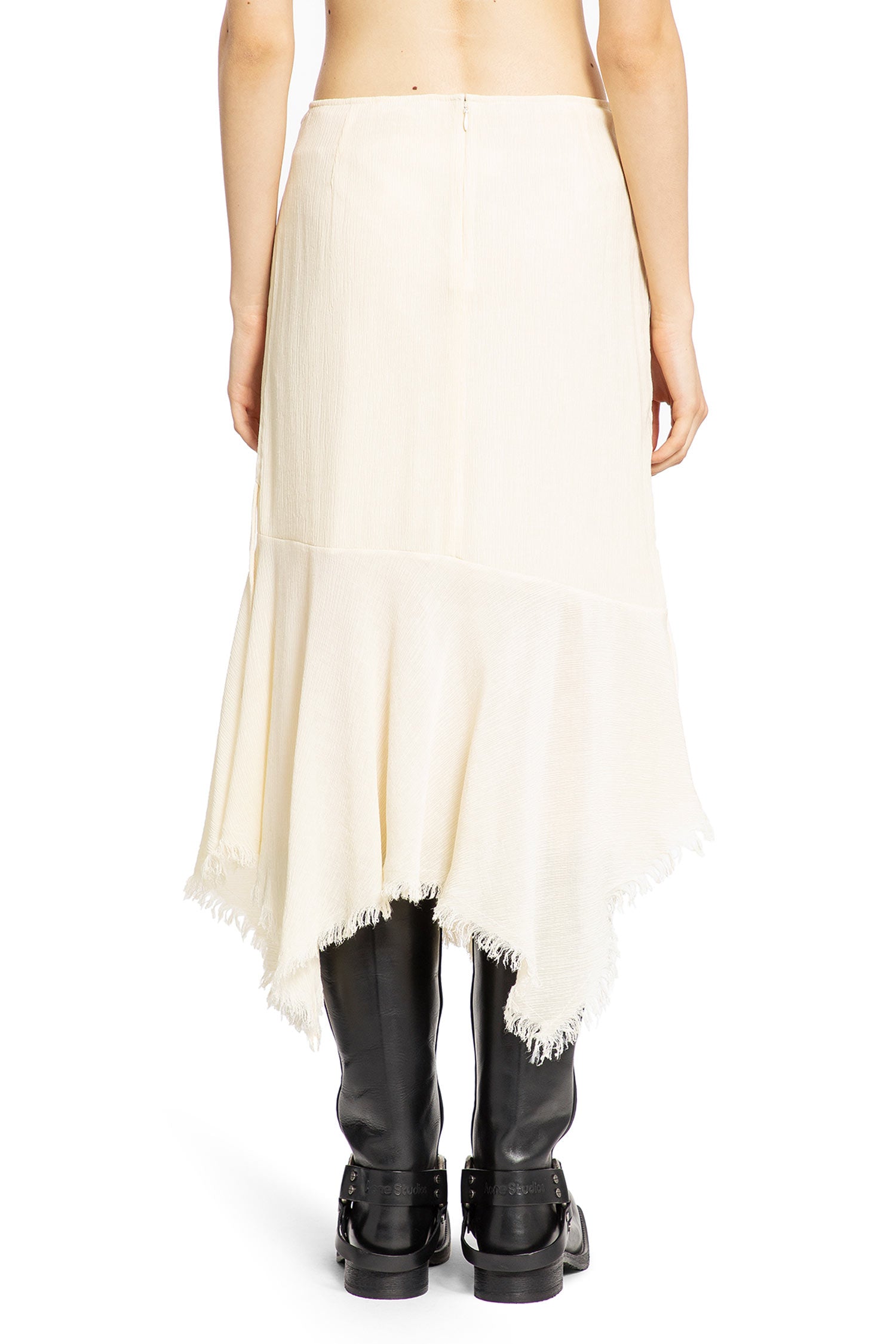 ACNE STUDIOS WOMAN OFF-WHITE SKIRTS