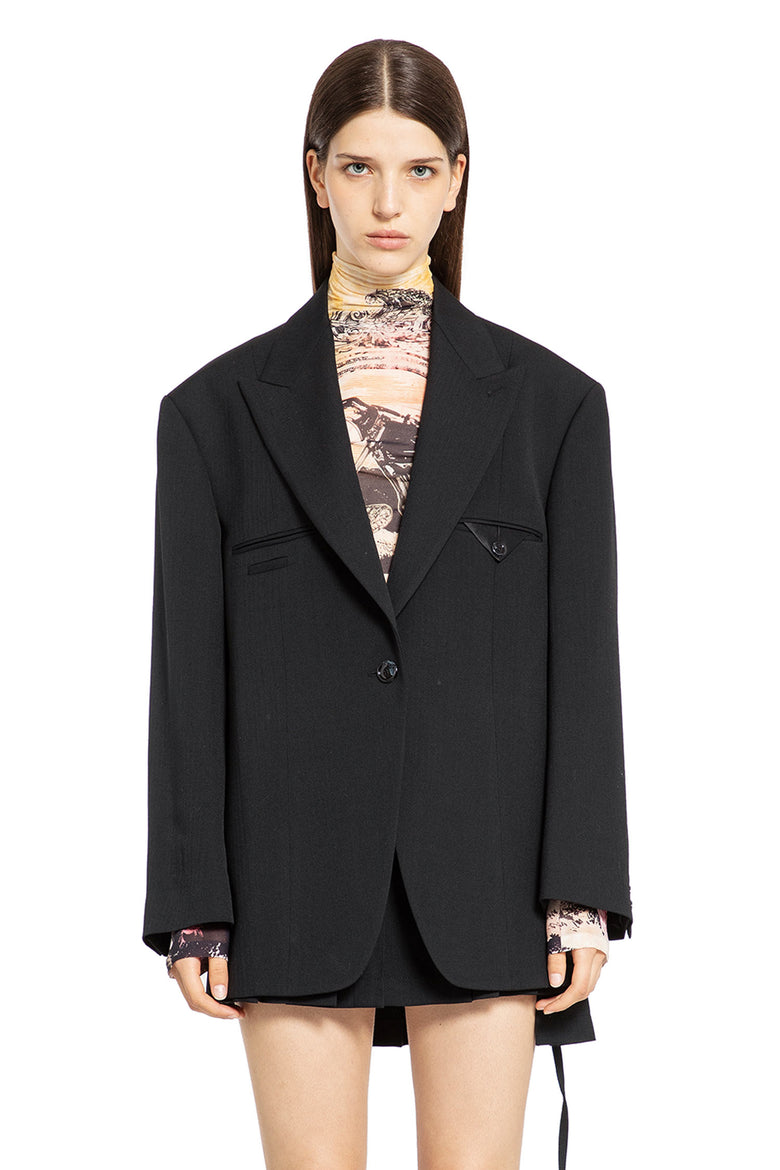 ACNE STUDIOS WOMAN BLACK BLAZERS