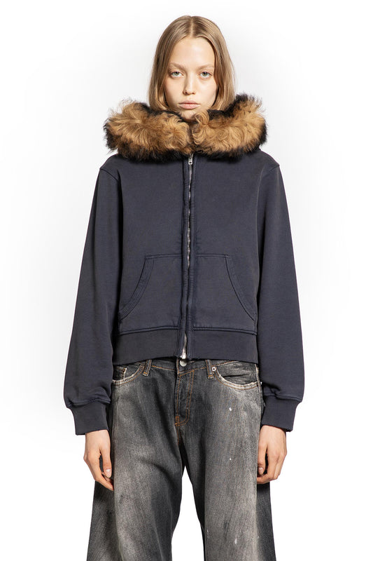 ACNE STUDIOS WOMAN GREY SWEATSHIRTS