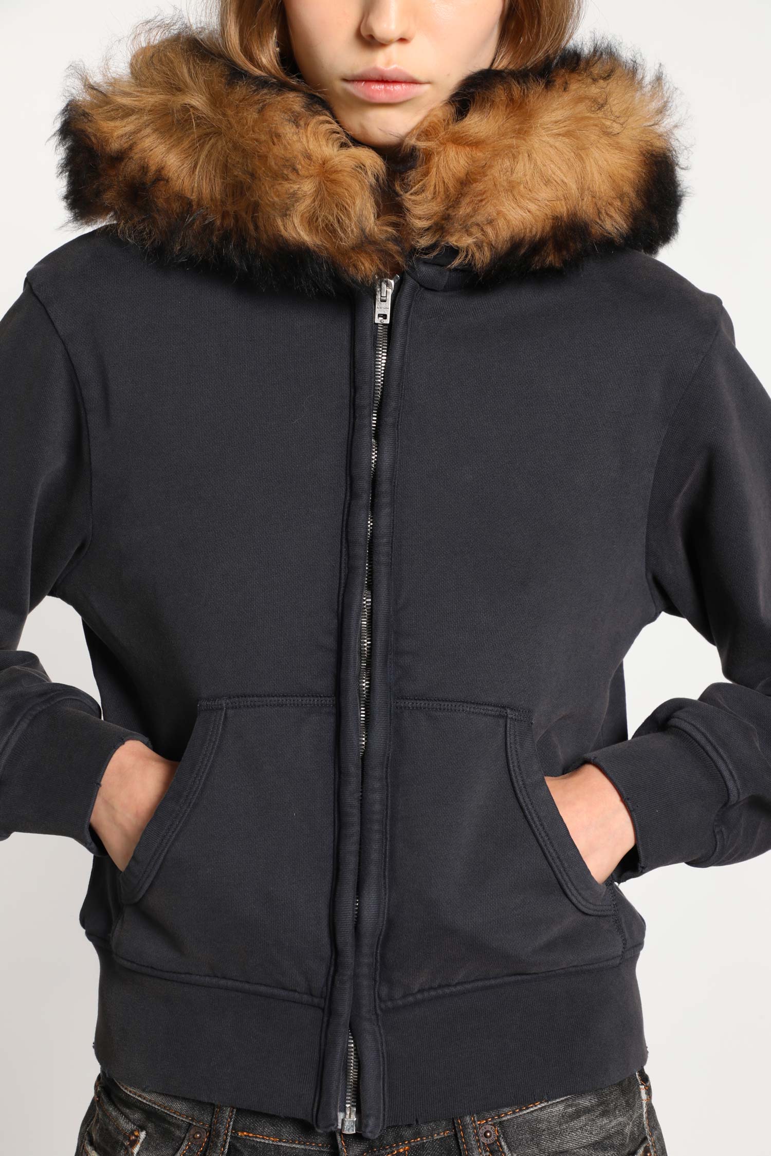 ACNE STUDIOS WOMAN GREY SWEATSHIRTS