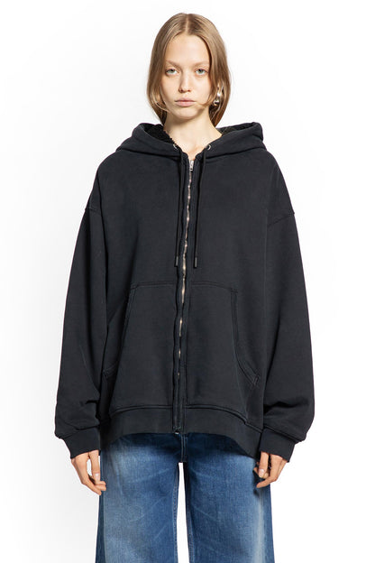 ACNE STUDIOS WOMAN BLACK SWEATSHIRTS
