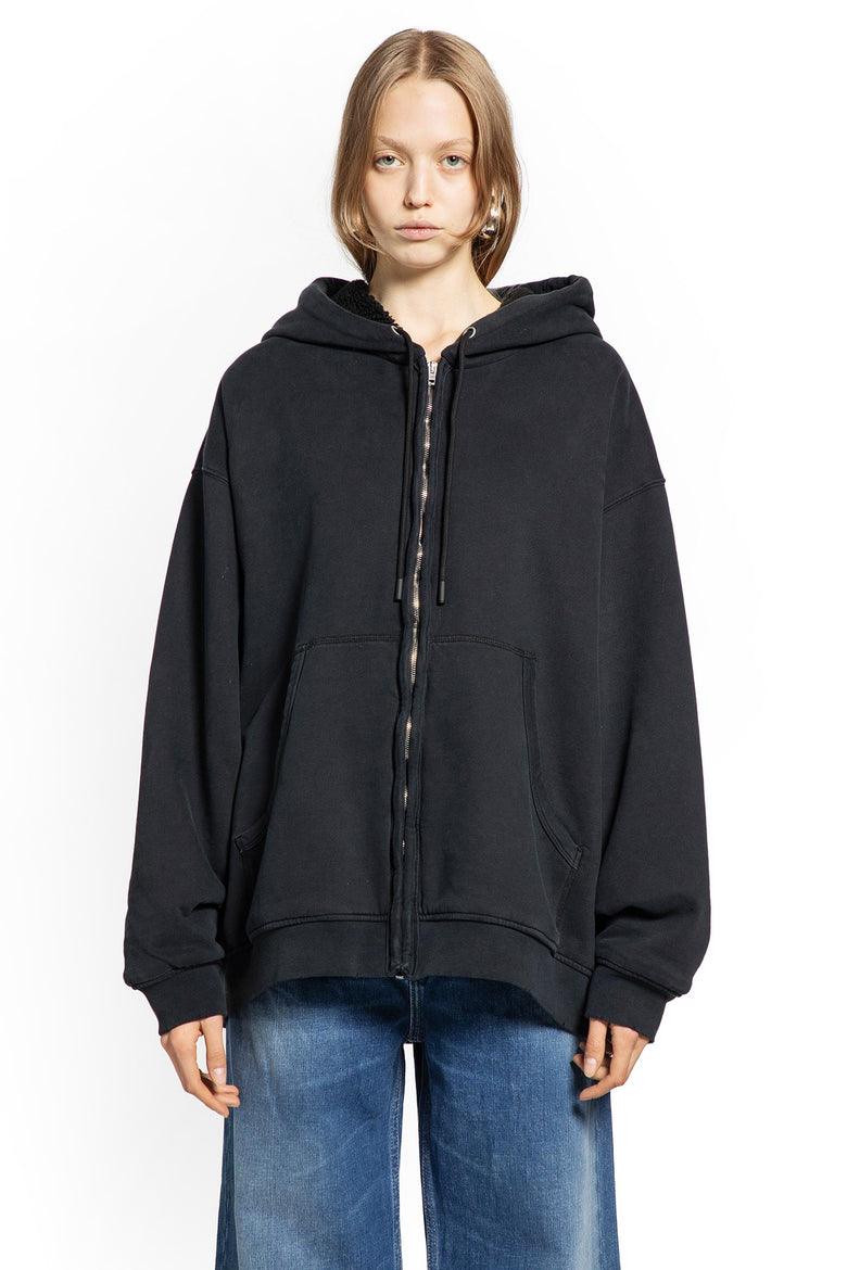 ACNE STUDIOS WOMAN BLACK SWEATSHIRTS