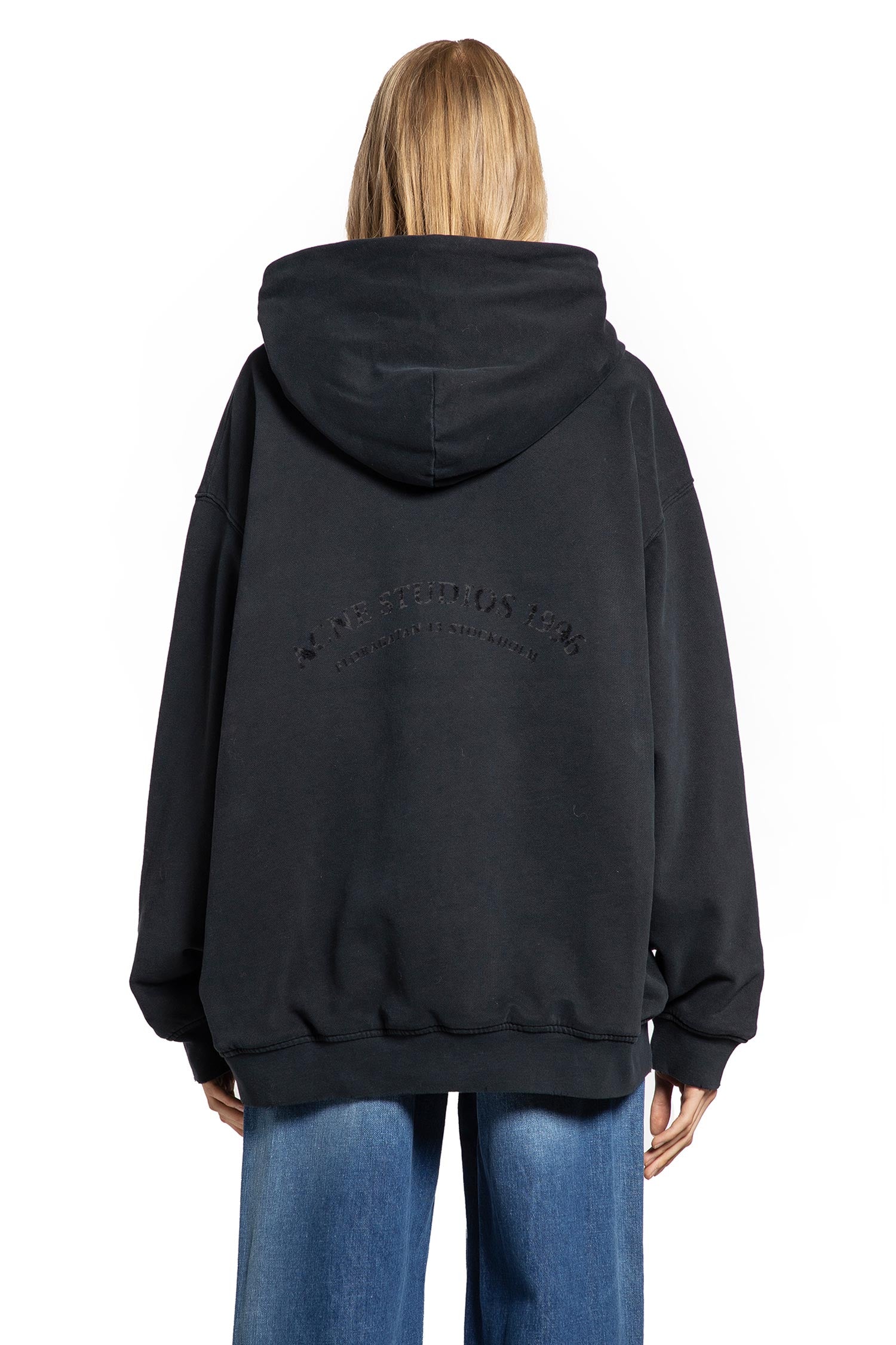 ACNE STUDIOS WOMAN BLACK SWEATSHIRTS