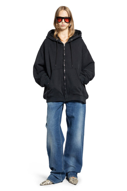 ACNE STUDIOS WOMAN BLACK SWEATSHIRTS