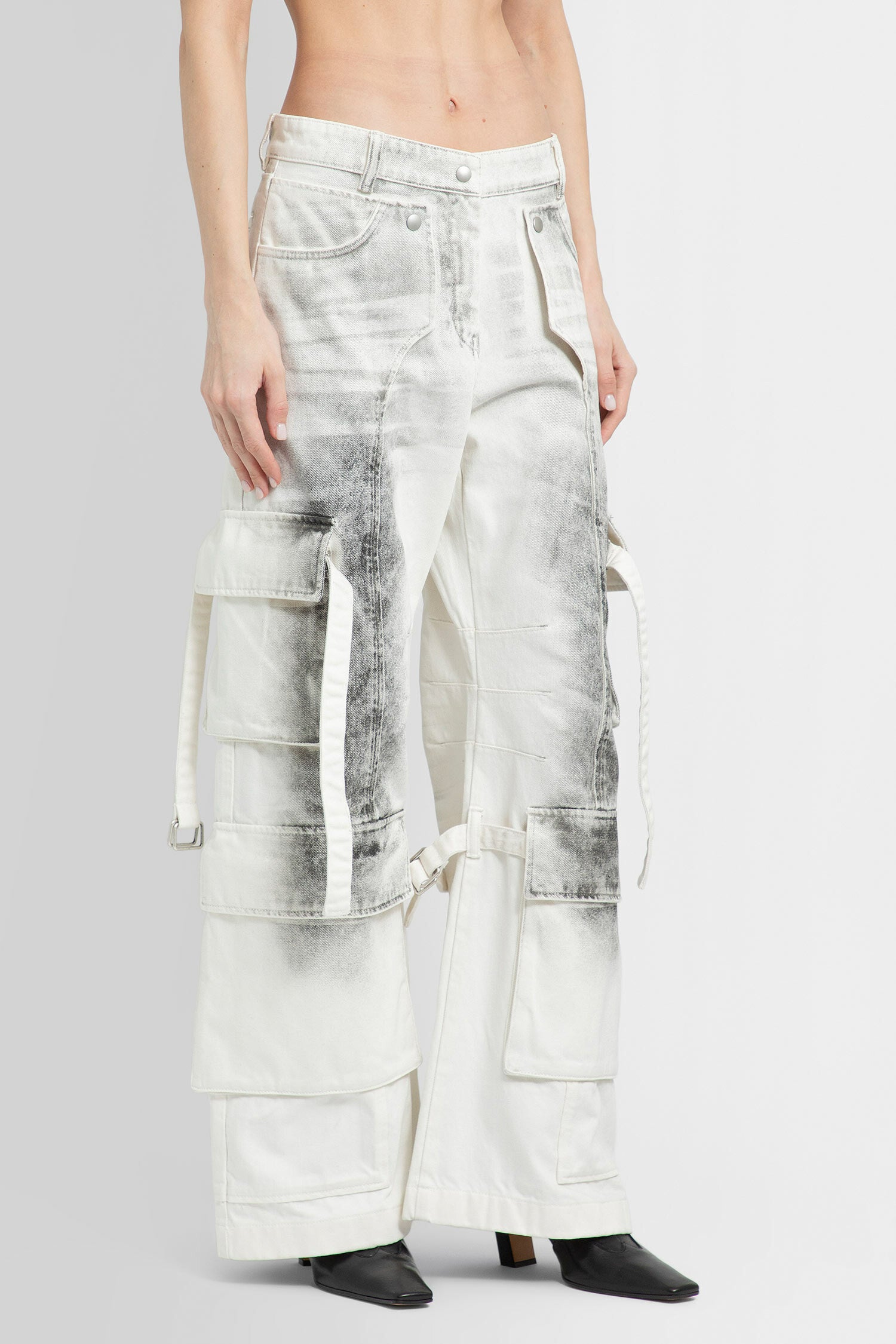 ACNE STUDIOS WOMAN WHITE TROUSERS