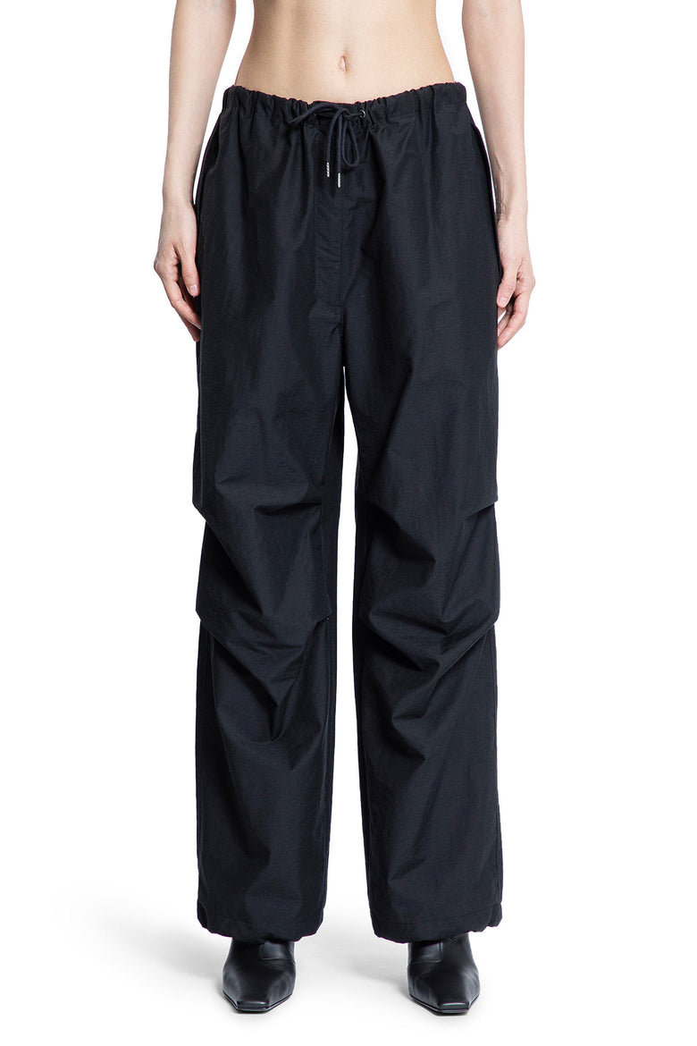 ACNE STUDIOS WOMAN BLACK TROUSERS