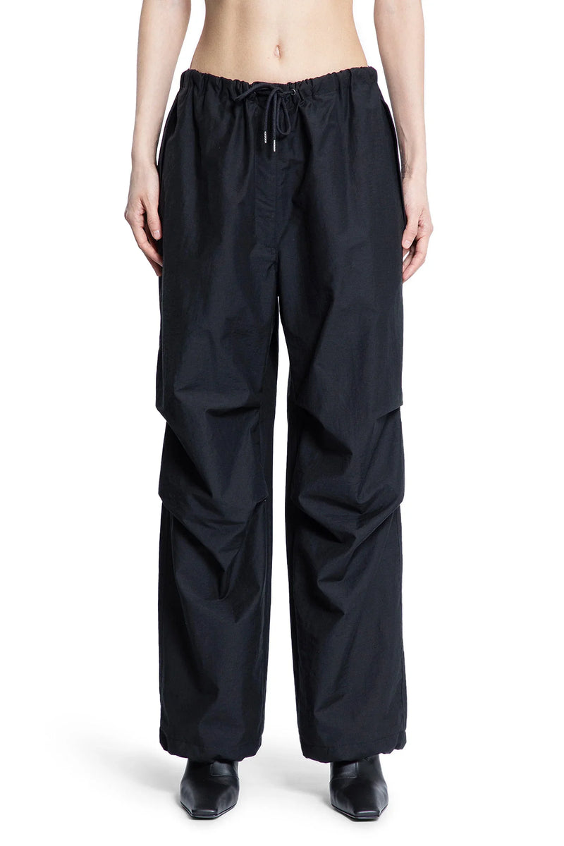 Crinkled Cotton Nylon Baggy Trousers - Antonioli.eu