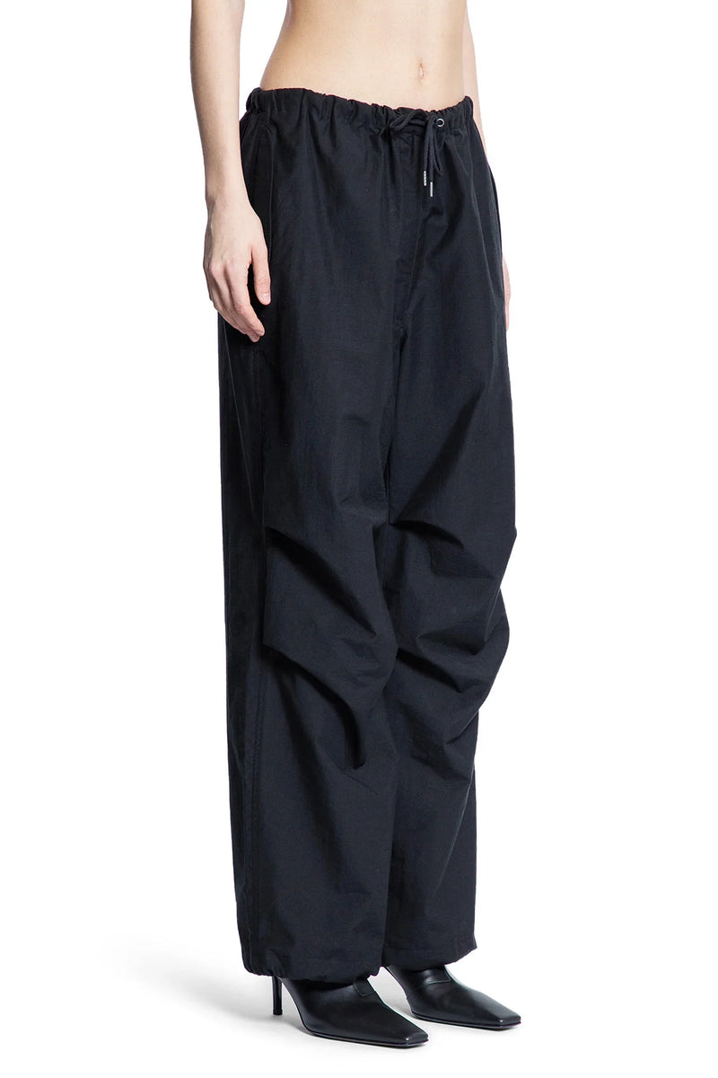Crinkled Cotton Nylon Baggy Trousers - Antonioli.eu