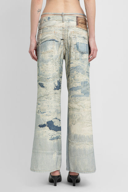 ACNE STUDIOS WOMAN BLUE TROUSERS