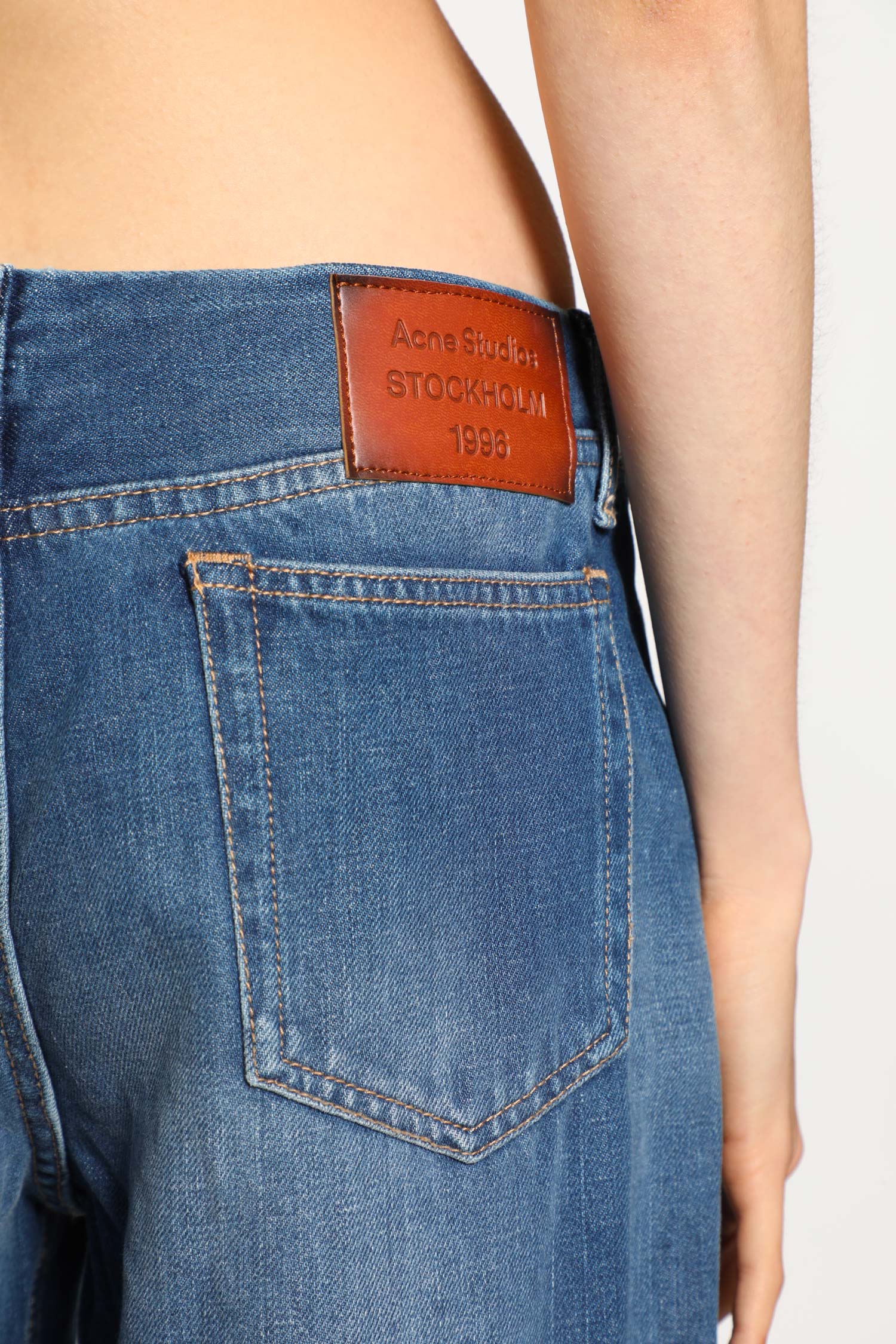 ACNE STUDIOS WOMAN BLUE JEANS