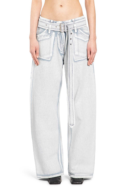 Belted Denim Trousers