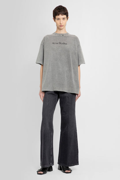 ACNE STUDIOS WOMAN GREY T-SHIRTS & TANK TOPS