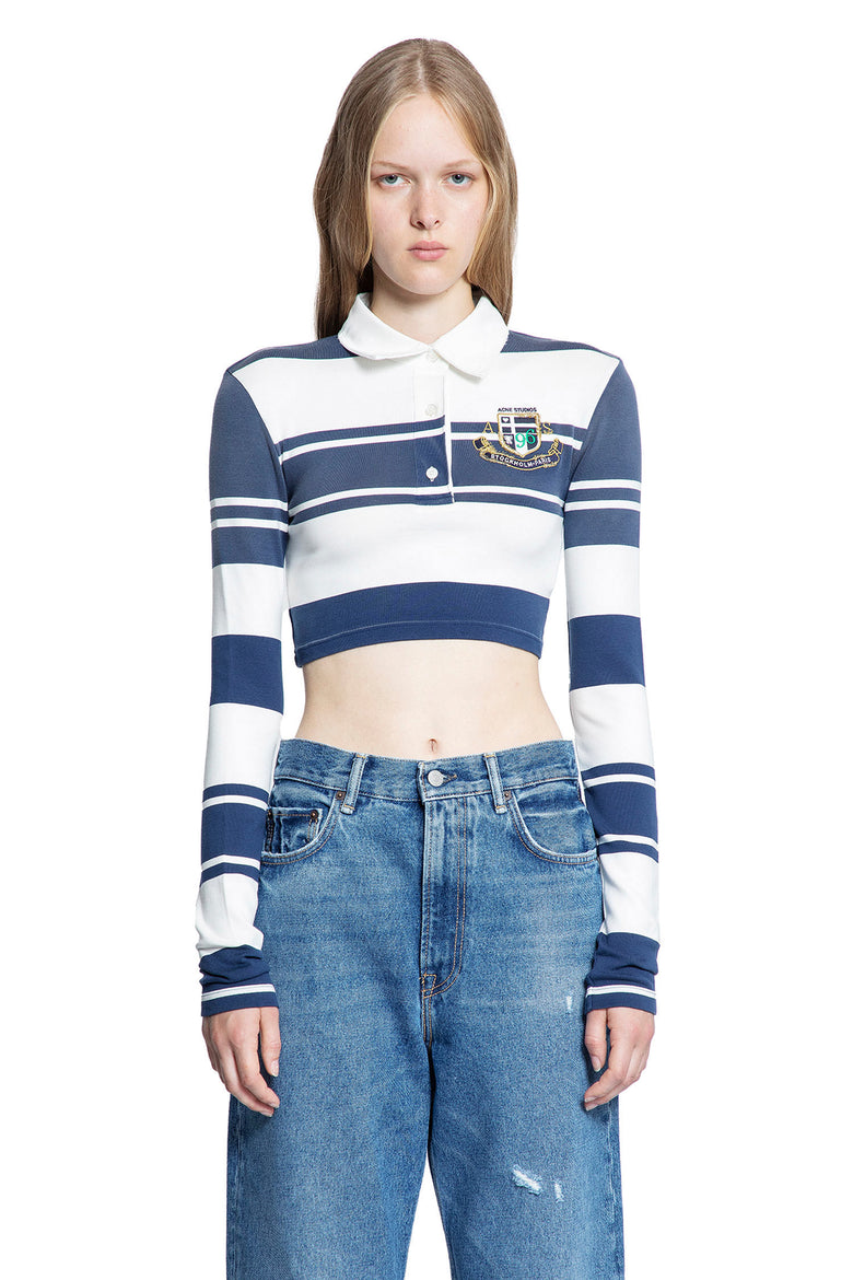 Cropped Varsity Polo Shirt