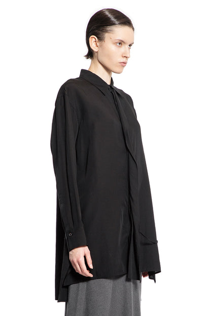 YOHJI YAMAMOTO WOMAN BLACK SHIRTS