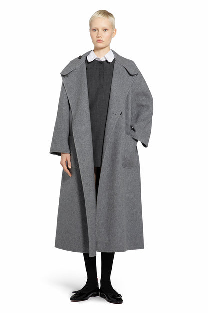 THOM BROWNE WOMAN GREY COATS