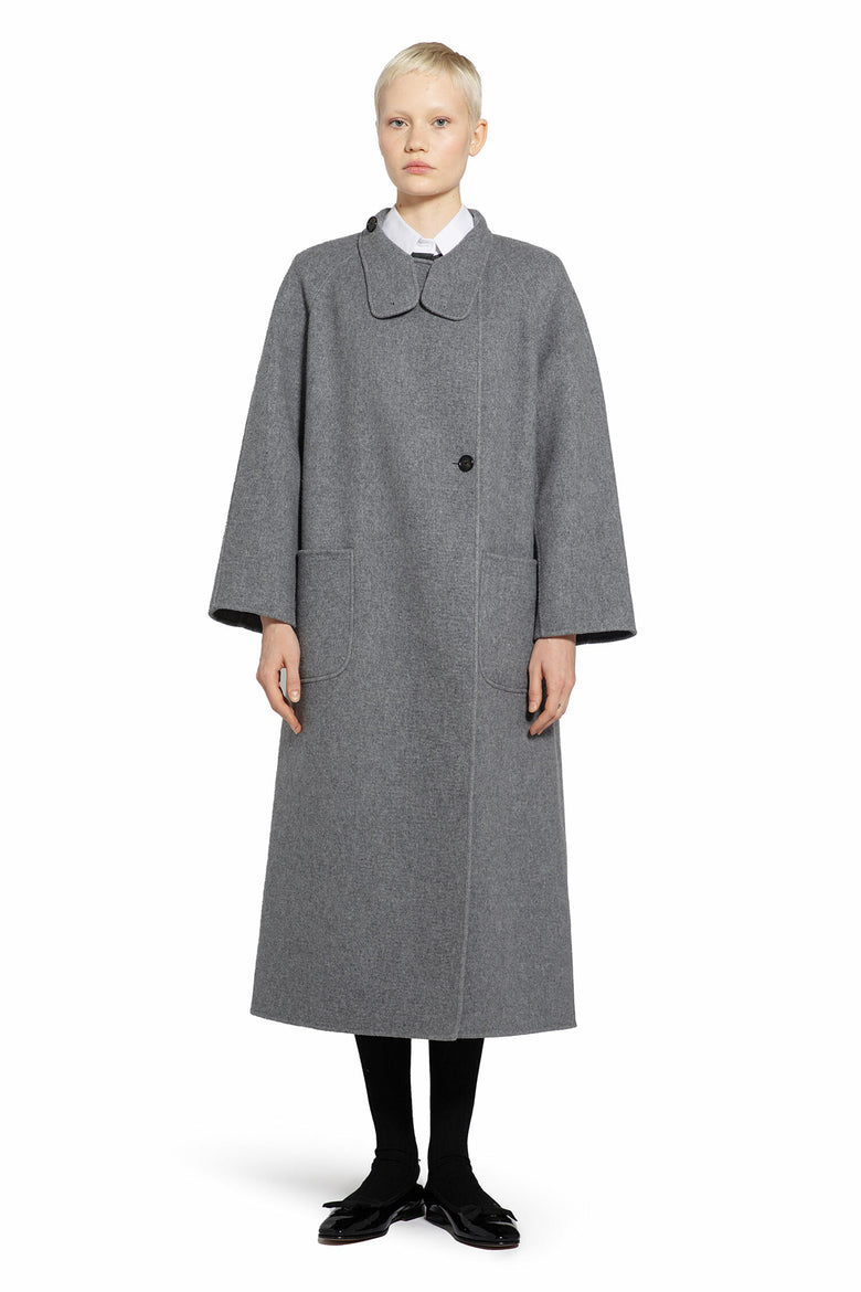 THOM BROWNE WOMAN GREY COATS