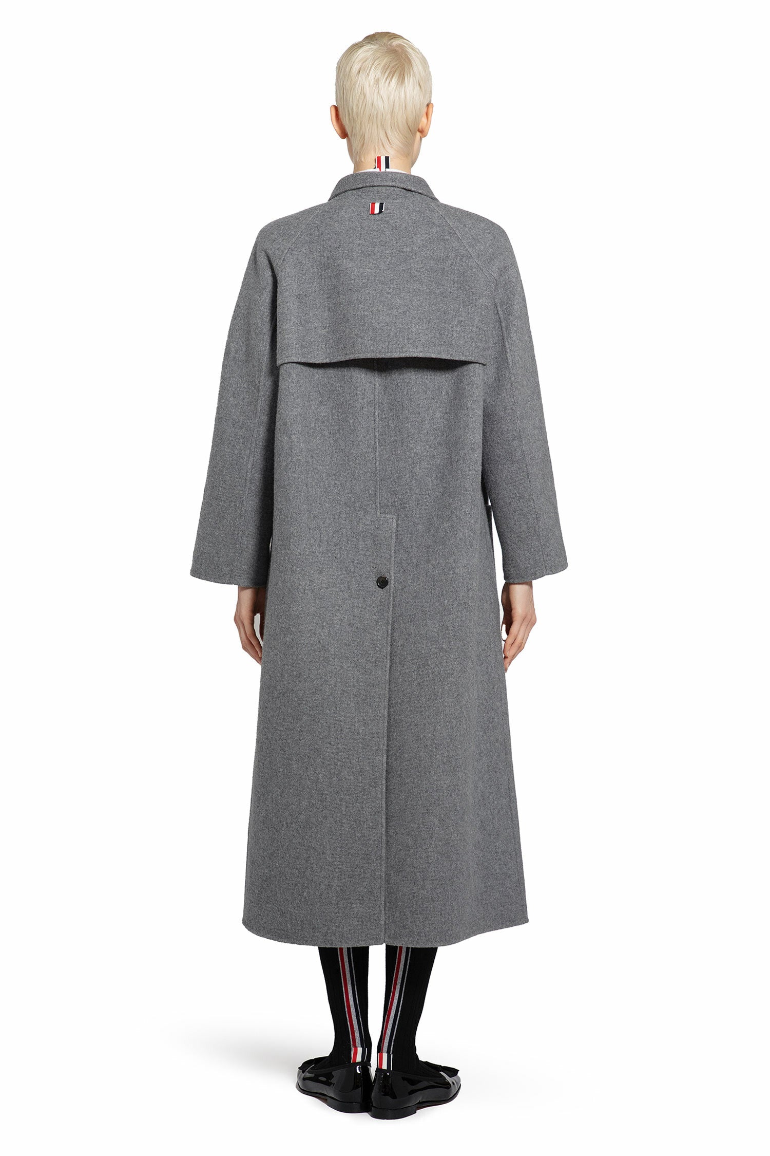 THOM BROWNE WOMAN GREY COATS