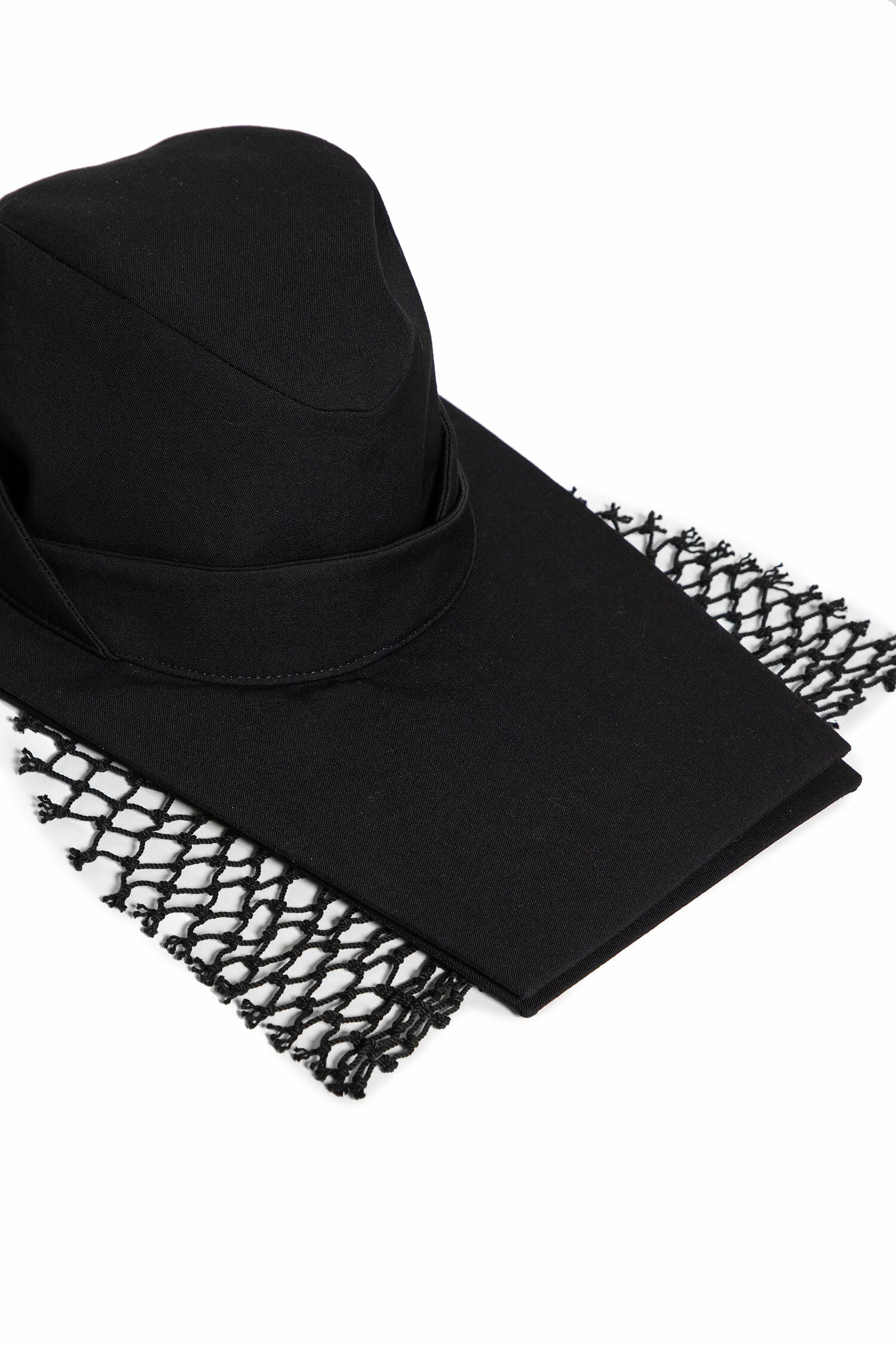 YOHJI YAMAMOTO WOMAN BLACK HATS