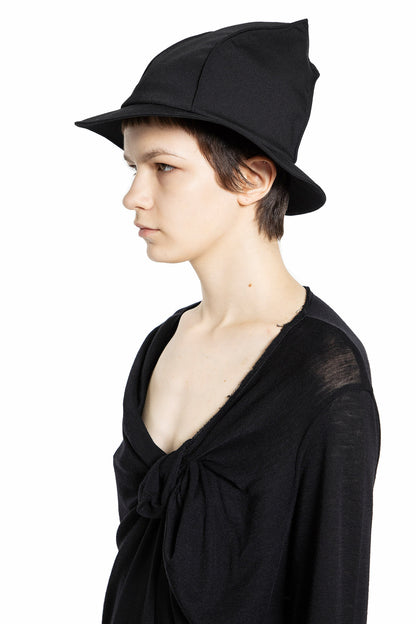 YOHJI YAMAMOTO WOMAN BLACK HATS