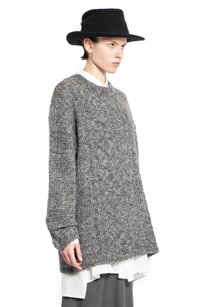 YOHJI YAMAMOTO WOMAN GREY KNITWEAR