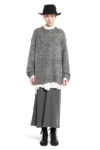 YOHJI YAMAMOTO WOMAN GREY KNITWEAR