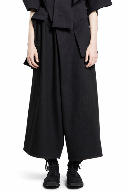 YOHJI YAMAMOTO WOMAN BLACK TROUSERS