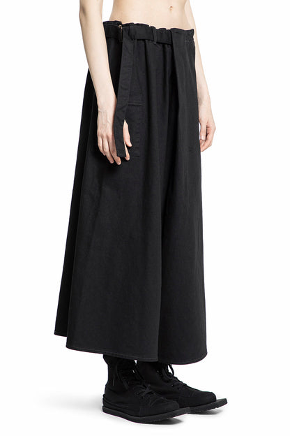 YOHJI YAMAMOTO WOMAN BLACK TROUSERS