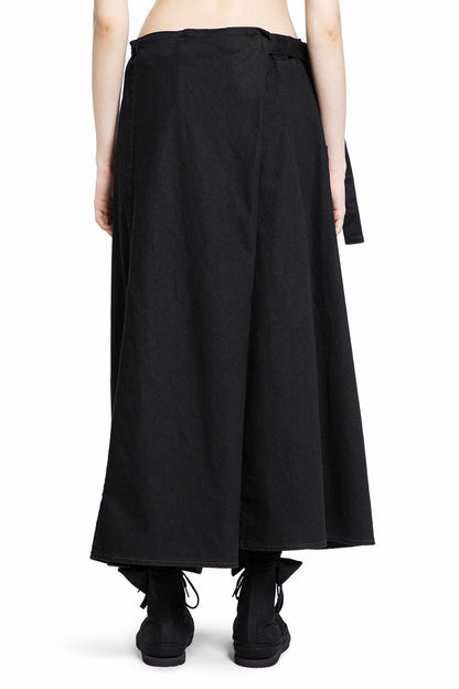 YOHJI YAMAMOTO WOMAN BLACK TROUSERS