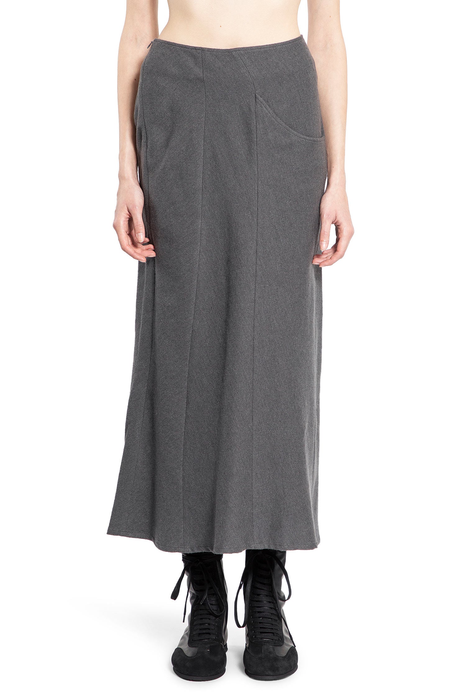 YOHJI YAMAMOTO WOMAN GREY SKIRTS