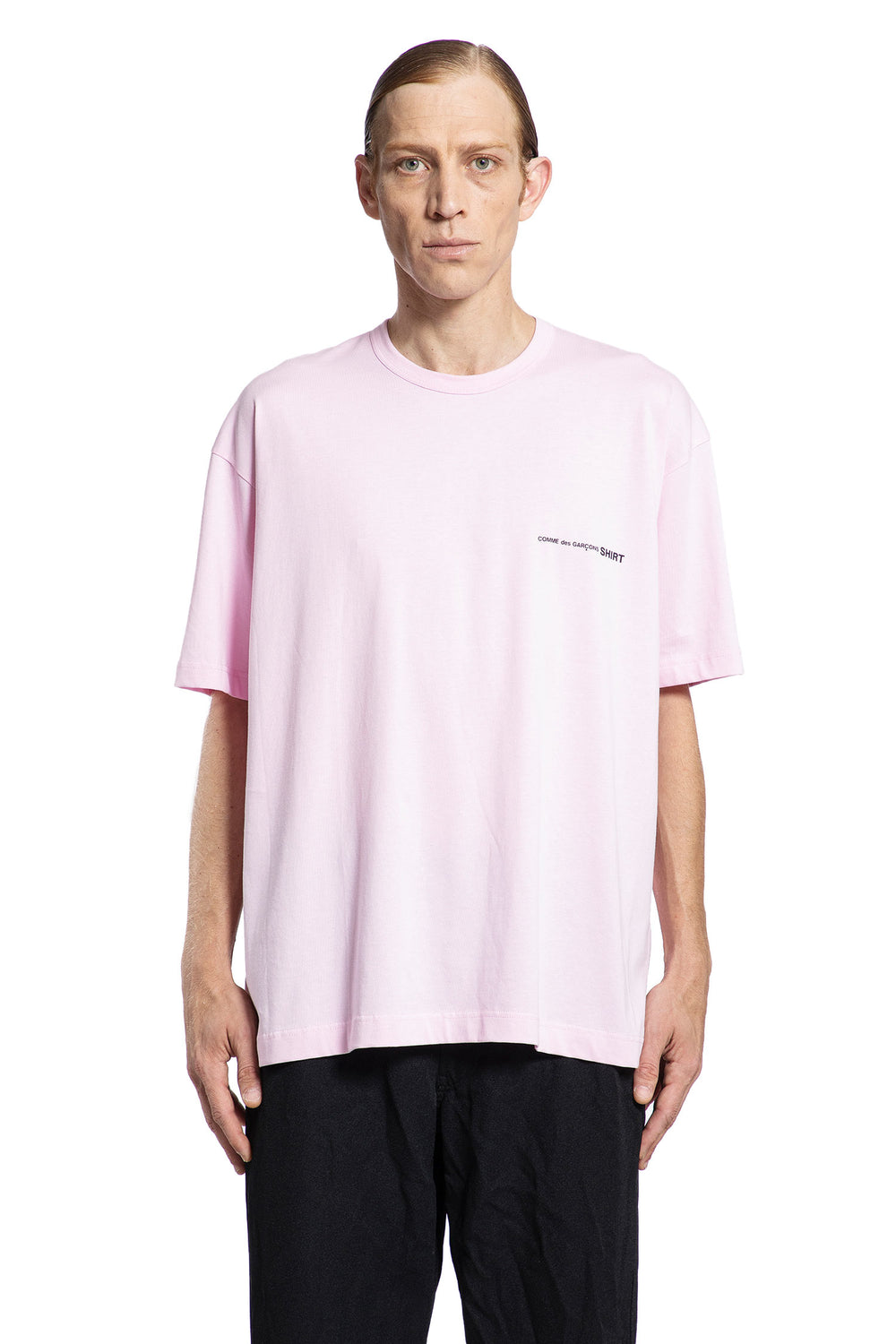 COMME DES GARCONS SHIRT MAN PINK T-SHIRTS & TANK TOPS